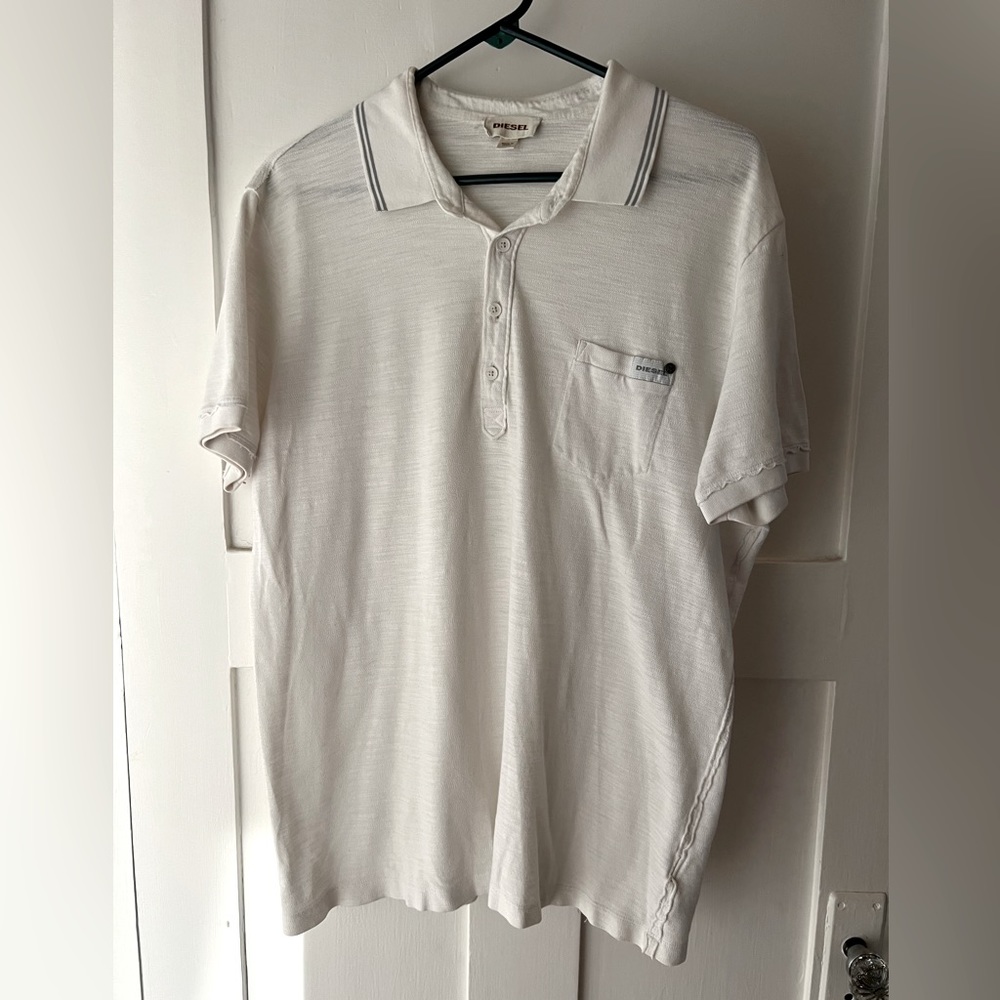 Diesel Men’s White Polo